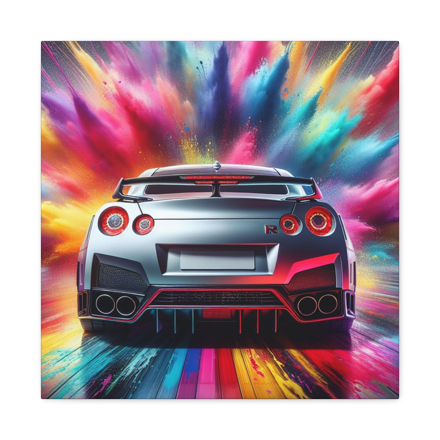 Nissan GT-R Wall Art, Luxury Car Canva Painting, Perfect Gift for Car Lovers, Home and Office Decor, Modern Style Print, Urban Design Artwork