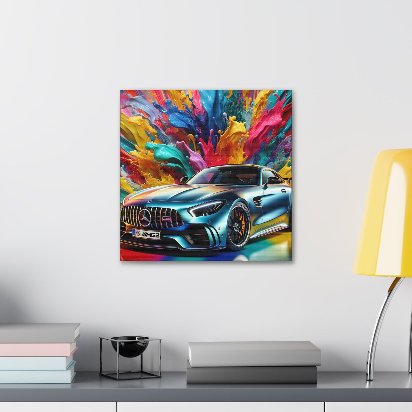 Mercedes AMG Wall Art, Canvas Print, Luxury Car Painting, Perfect for Home Decor, Car Enthusiast Gift, Exclusive Office Art, High Quality