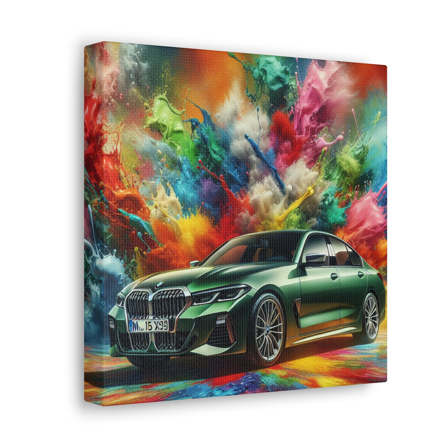 BMW Ultimate Driving Machine Wall Art - High Quality Premium Luxury Car Canva Painting Perfect for Office, Home, Decoration Gift