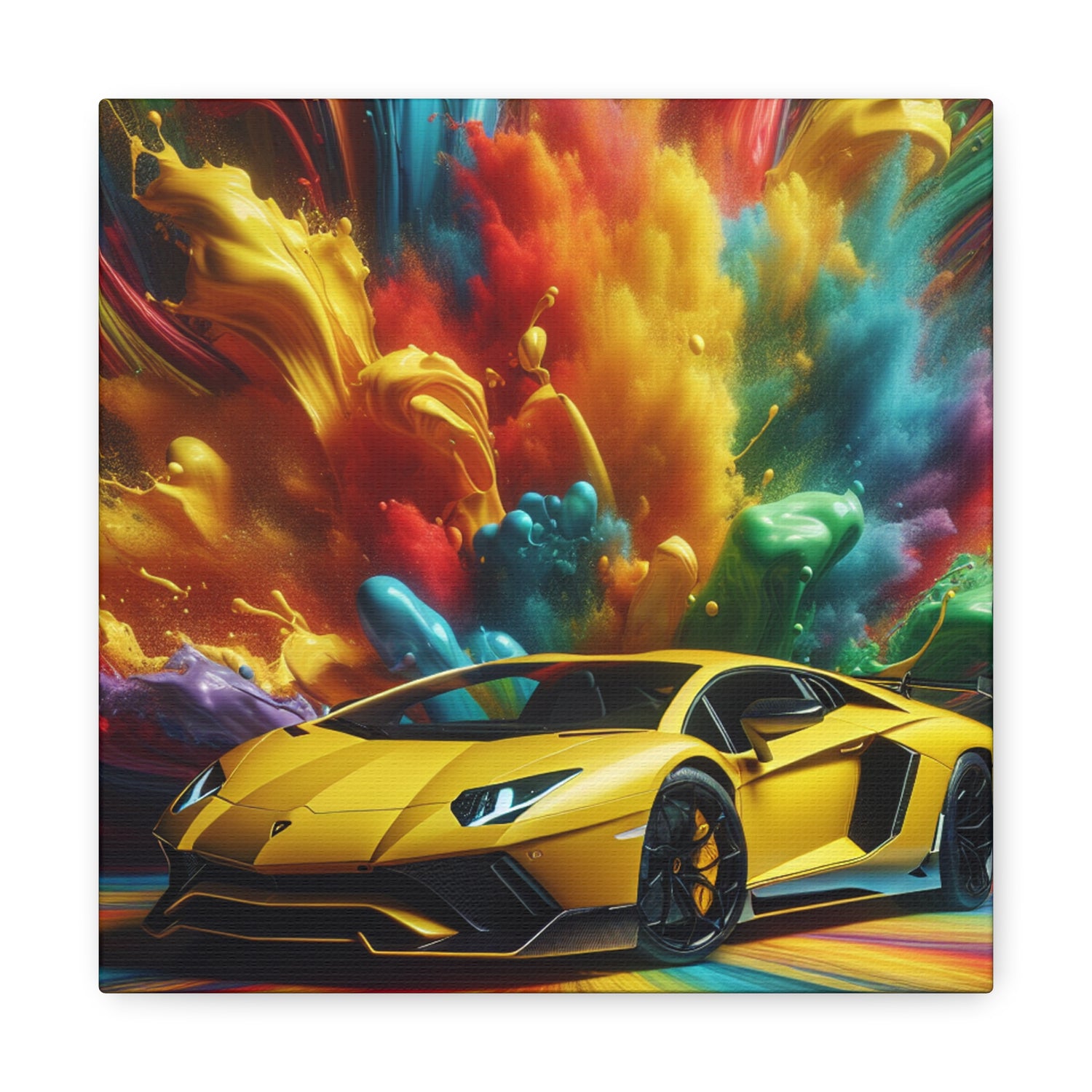 Lamborghini Aventador Canva Wall Art, Luxurious Car Painting, Home Decor, Office Decor, Unique Gift for Car Enthusiasts and Collectors