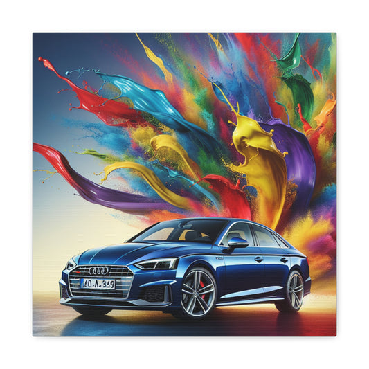 Audi A5 Car Canva Painting, Hand-painted Wall Art, Modern Home Decor, Car Enthusiast Gifts, Perfect for Office and Man Cave Decor