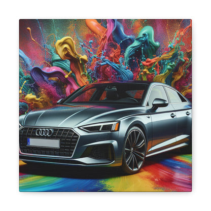 Audi A5 Luxury Car Wall Art, High-Quality Canva Painting, Office Decor, Motorsport Enthusiast Gift, Automotive Print