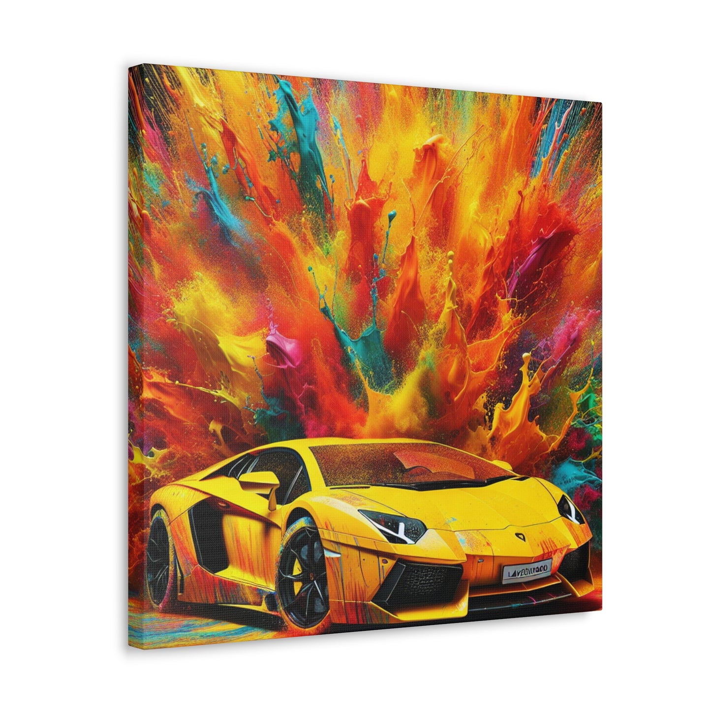 Lamborghini Aventador Canva Painting, Exotic Car Wall Art, Perfect Gift for Car Enthusiasts, High-Quality Print, Home and Office Decor