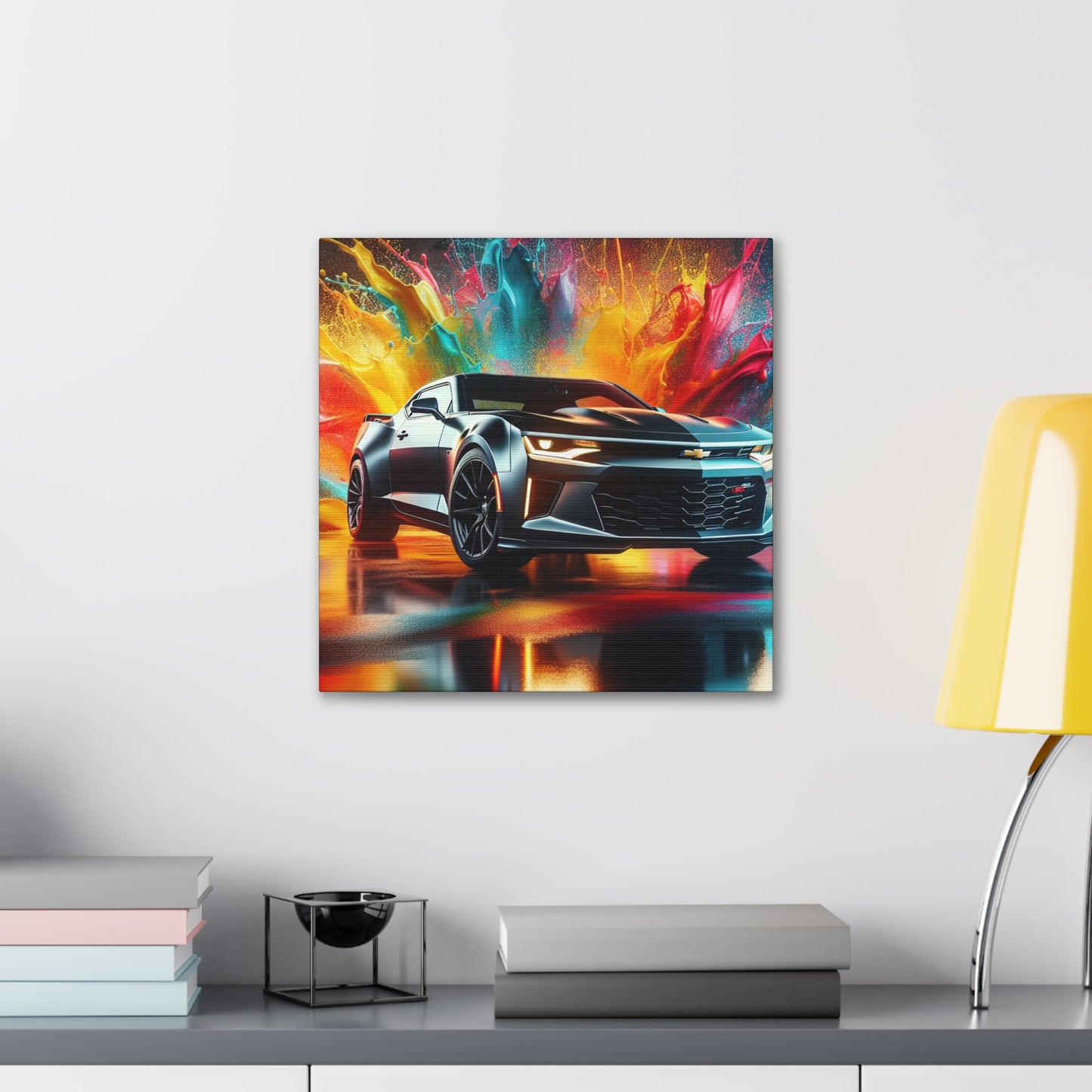 Chevrolet Camaro Wall Art – Premium Quality Canva Print – Handmade Home and Office Decor – Unique Gift for Car Enthusiasts