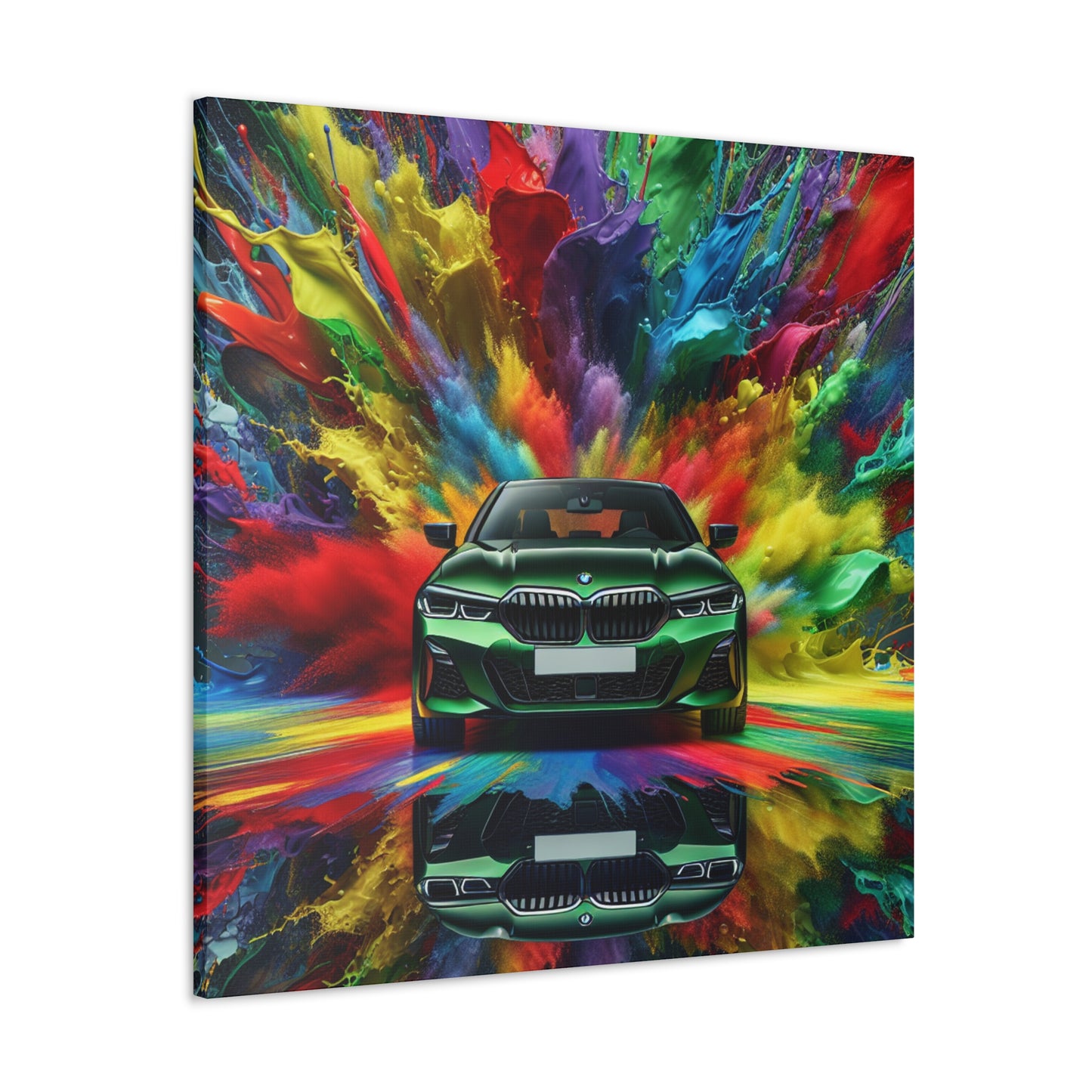 BMW Luxury Car Wall Art, Abstract Canva Painting, Home Decor, Gift for Car Enthusiasts and BMW Lovers, Office Wall Decor