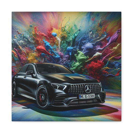 Mercedes AMG Wall Art - Luxury Car Canva Painting, Garage Decor, Home Office Artwork, Auto Enthusiast Gift, Racing Car Print