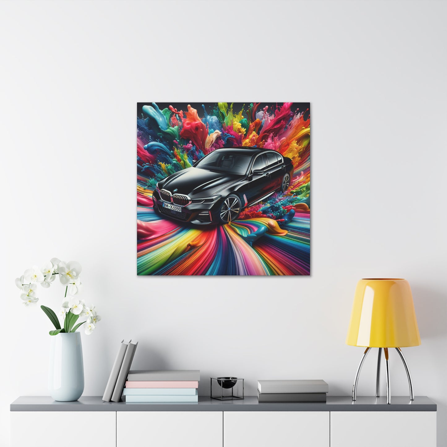 Luxury BMW Car Wall Art, Modern Canvas Painting, Automotive Decor, Unique Gift for Car Lovers and Enthusiasts, High-Quality Print