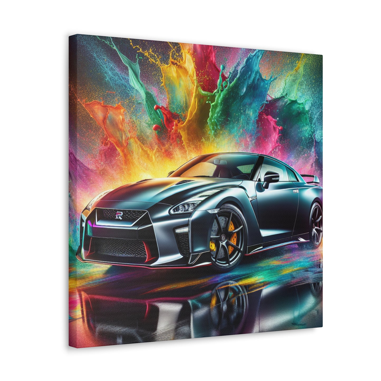 Premium Nissan GT-R Wall Art, Framed Canva, Large Car Print Paintings, Perfect Gift for Car Enthusiasts and Home Decor