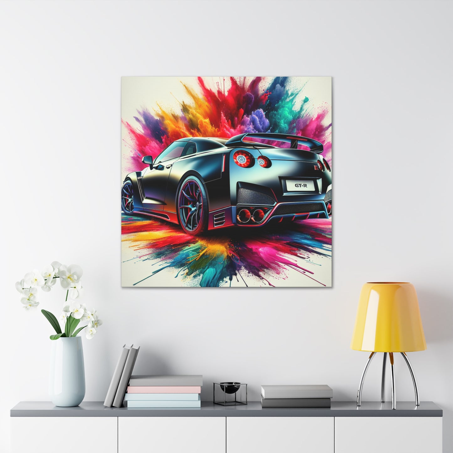 Nissan GT-R Wall Art Canva Painting - Unique Home Decor, Car Enthusiasts, Luxury Automobile, Perfect Gift Idea, Beautiful Print Design