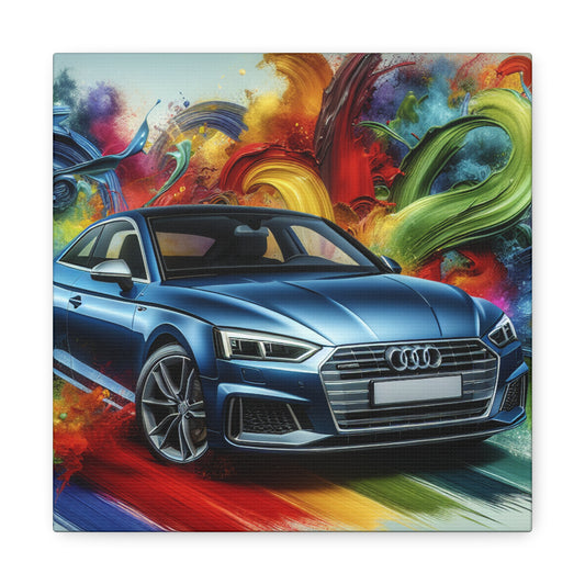 Audi A5 Wall Art, Car Enthusiast Gift, Hand-Painted Canva, Automotive Decor, Car Artwork, Man Cave Decor, Luxury Auto Prints, Sports Car Art