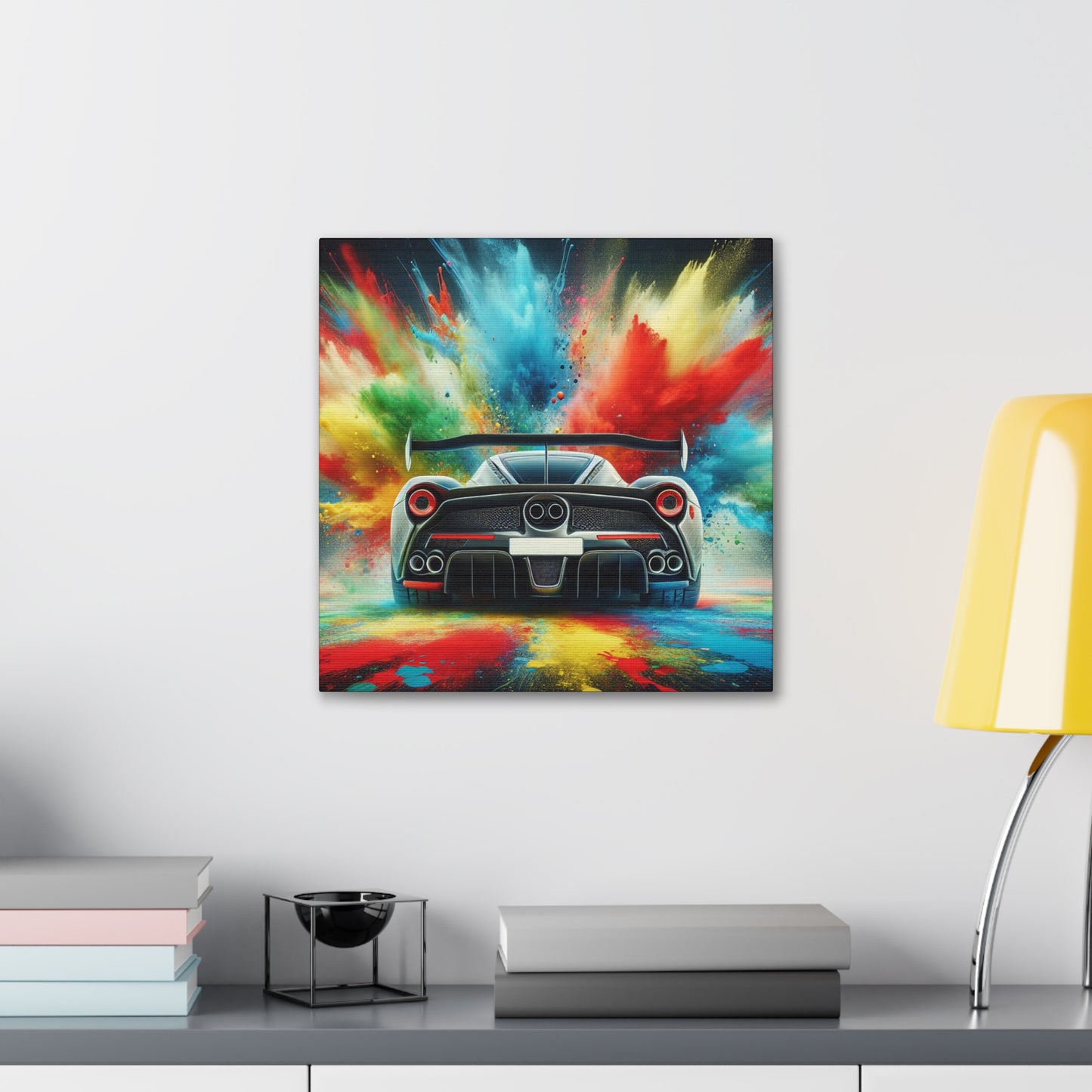 Nissan GT-R Canva Painting, Luxury Sports Car Wall Art, High-Quality Home Decor, Perfect Gift for Car Lovers and Enthusiasts