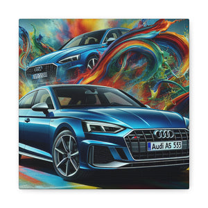 Audi A5 Canva Painting, Car Artwork, Luxury Vehicle Wall Decor, Modern Home Office Decoration, Unique Gift for Car Lovers, Collectors Item