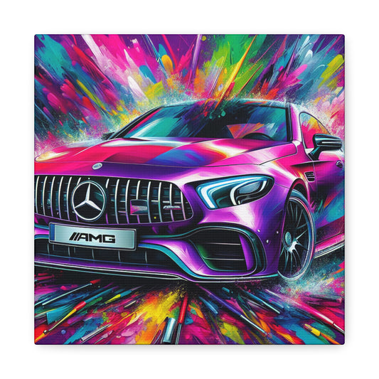 Luxurious Mercedes AMG Wall Art, High Quality Canvas Painting, Modern Home Decor, Unique Gift for Car Lovers, Edgy Office Artwork