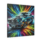 Vintage Ford Mustang Wall Art, Hand-Painted Car Canva, Perfect Gift for Auto Enthusiasts, Collector's Item, Home or Office Decor