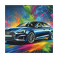 Audi A5 Canva Painting, Hand-Painted Wall Art, Luxury Car Print, Home Decor, Unique Gift for Car Enthusiast, Petrolhead, and Audi Lovers