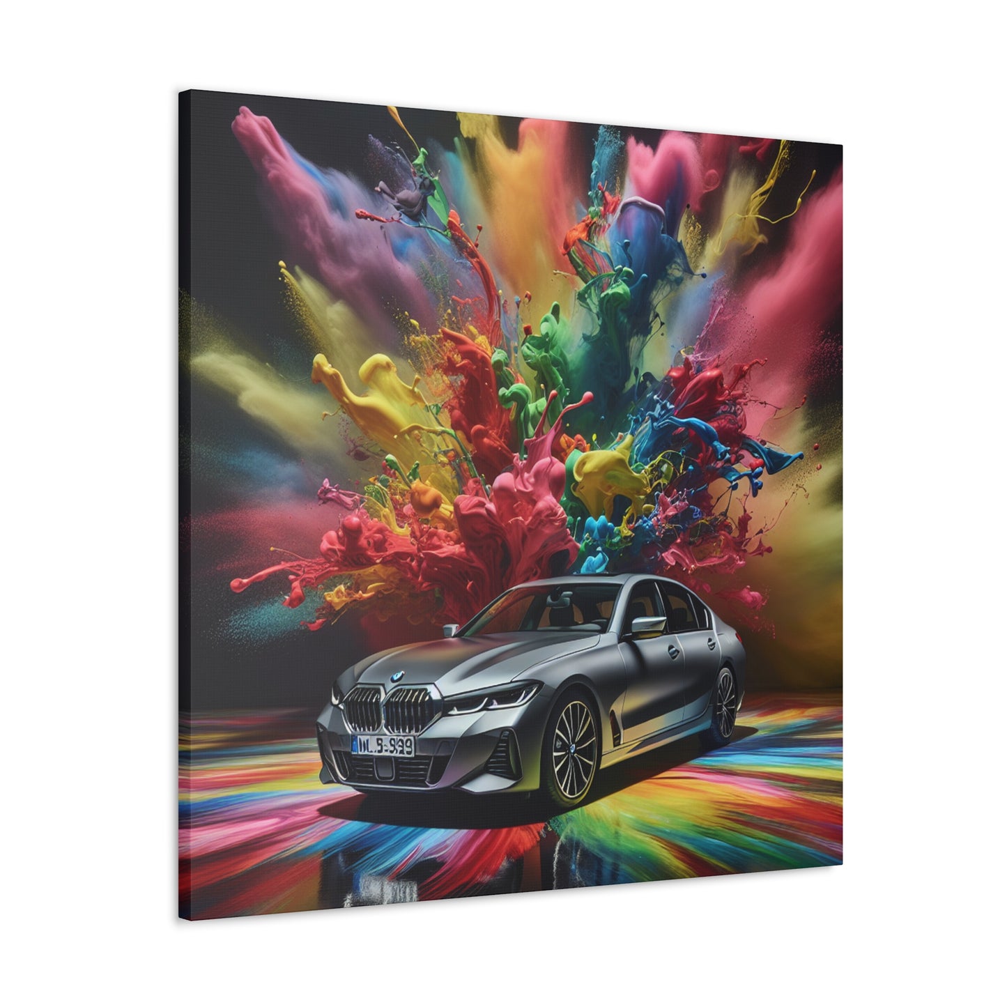 BMW Luxury Car Canva Painting, Original Wall Art, Home Decor, High Quality Canvas Print, Unique Gift for Car Lovers, Automotive Artwork