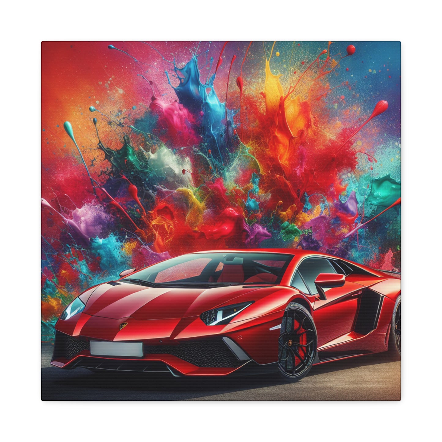 Lamborghini Aventador Wall Art - Luxury Car Canva Painting - Perfect Gift for Car Lovers - Premium Home Decor - Modern Artwork