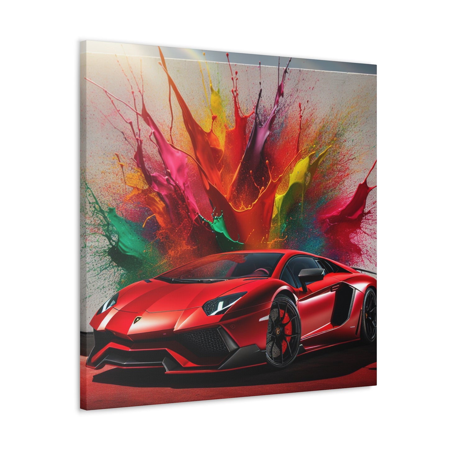 Lamborghini Aventador Wall Art - Modern Sports Car Canvas Print - Perfect for Garage Decor and Car Enthusiasts