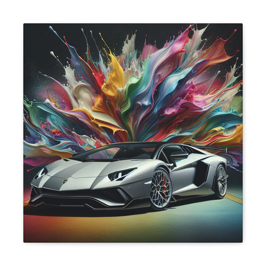 Lamborghini Aventador Canva Painting - Luxury Car Art, Perfect for Man Cave, Car Lovers and Wall Decor