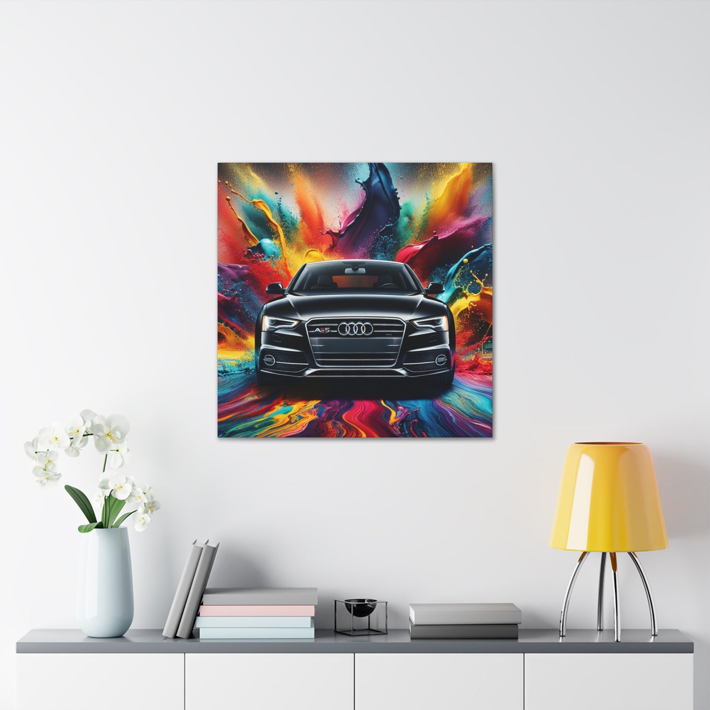 Audi A5 Wall Art Canva Painting - Premium Car Decor, Modern Home and Office Decoration, Unique Gift for Audi Lovers