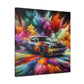 Dodge Challenger Wall Art, Car Enthusiast Gift, Automotive Canva Painting, Classic Muscle Car Decor, Man Cave Must-Have, Unique Artwork