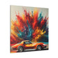 Chevrolet Corvette Canva Painting - Luxury Car Art, Wall Decor - Gift for Car Enthusiast, Perfect for Man Cave or Garage