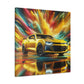 Chevrolet Camaro Wall Art Canva Painting - Classic Car, Automobile Decor, Unique Handmade Gift for Car Lovers and Enthusiasts