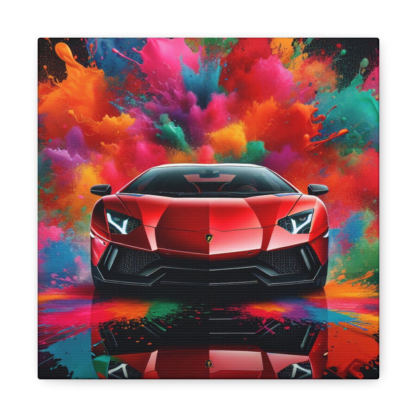 Lamborghini Aventador Canva Painting - Luxury Supercar Wall Art - Ideal for Home and Office Decor - Automotive Enthusiast Gift