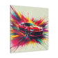 Chevrolet Camaro Wall Art - Classic Car Canva Painting - Unique Gift for Car Enthusiasts - Decor for Garage, Man Cave, Office, and Lounge