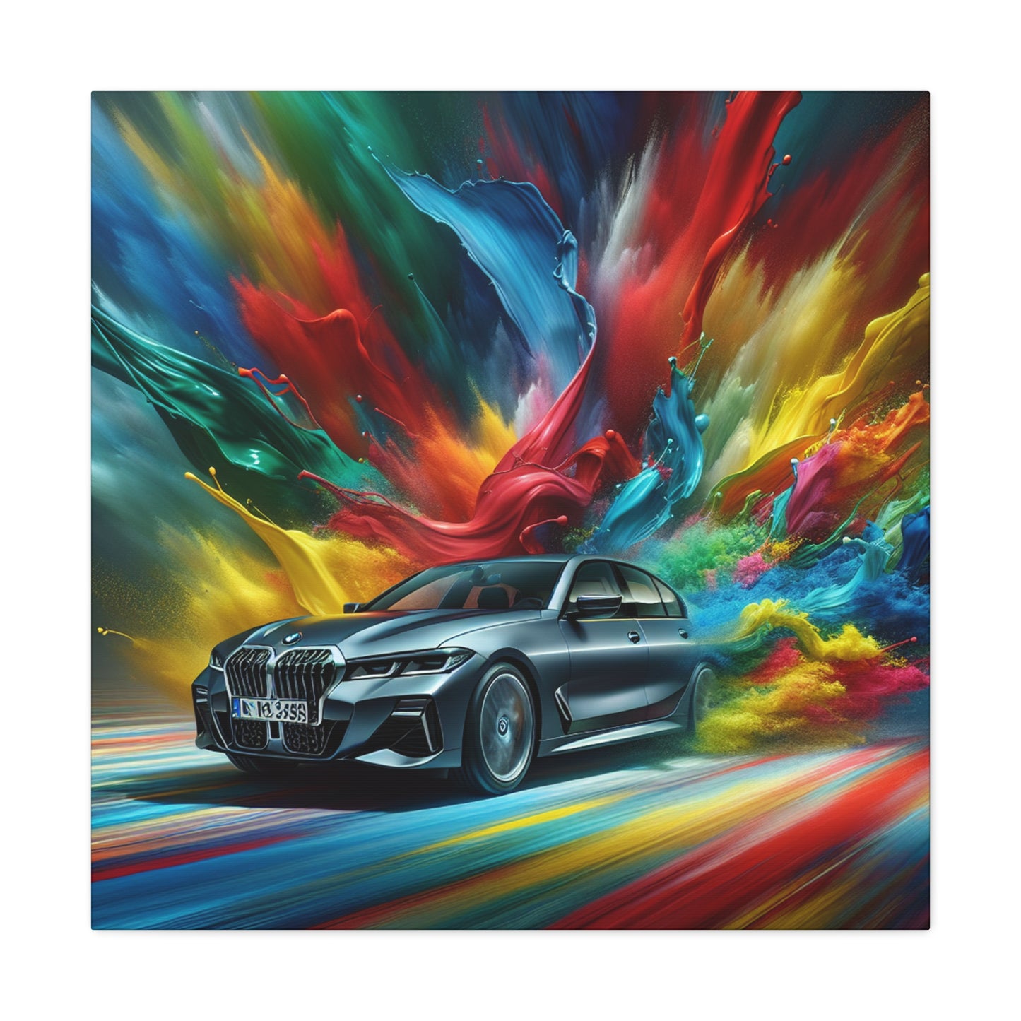 BMW Wall Art Canva Painting, Car Decor, Luxury Vehicle Art, Modern Home Decoration, Unique Gift for Car Enthusiasts and BMW Lovers