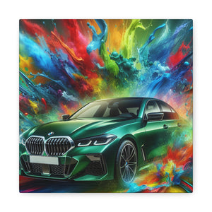 BMW Wall Art Canvas Painting - Luxury Car Print, Home Decor, Automotive Artwork, Perfect for Car Lovers and Enthusiasts