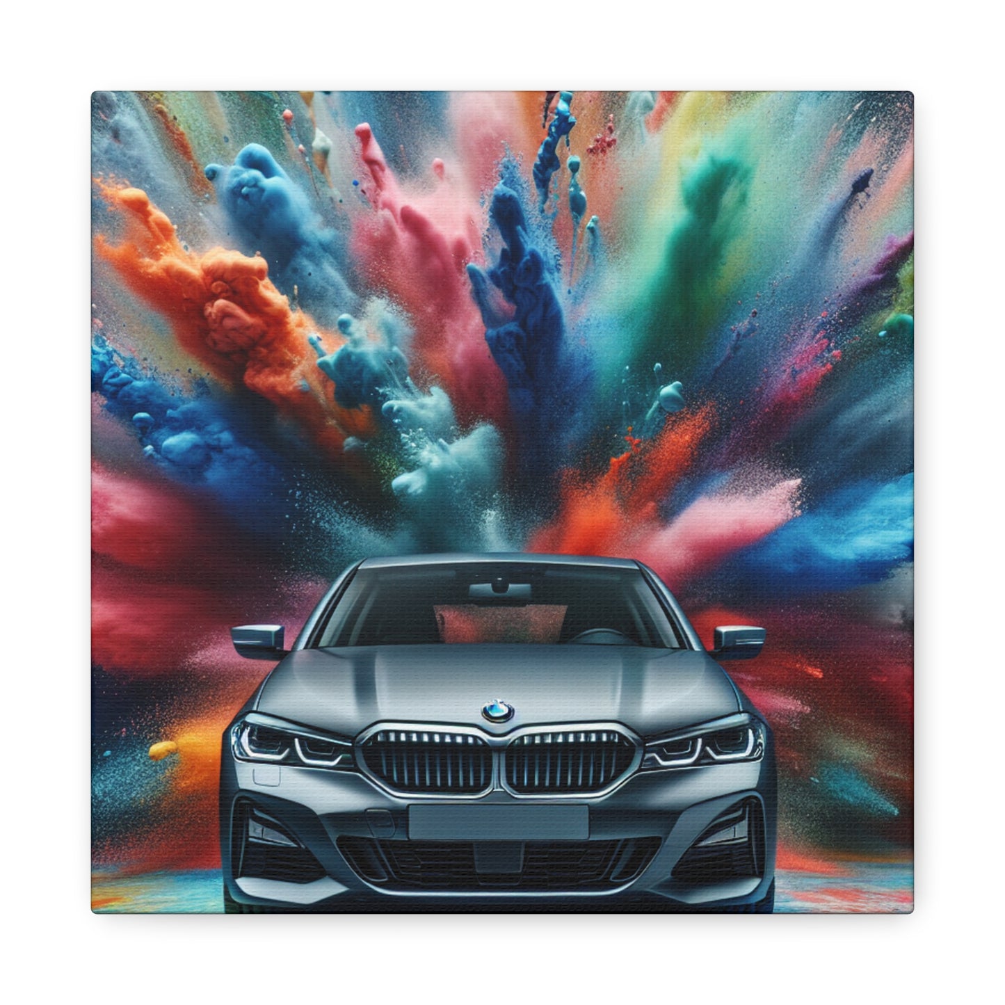 BMW Luxury Car Canva Painting, Modern Wall Art, Hand Painted Car Artwork, Perfect for Living Room and Gift for Car Enthusiasts