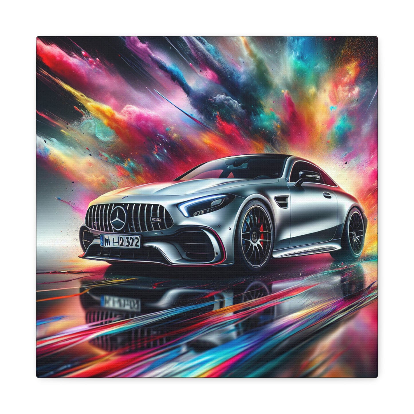 Mercedes AMG Wall Art Canva Painting, High Quality Home Decor, Ideal for Car Lovers and Enthusiasts