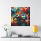 Nissan GT-R Car Canva Painting - Modern Wall Art Decor for Automotive Enthusiasts, Vehicle Inspired Home Decor, Unique Car Lover's Gift