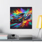 Ferrari Fine Art Canva Painting, Car Enthusiast Wall Decor, Hand-Painted Sports Car, Luxurious Home and Office Decoration, Unique Gift Idea