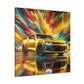 Chevrolet Camaro Wall Art Canva Painting - Classic Car, Automobile Decor, Unique Handmade Gift for Car Lovers and Enthusiasts