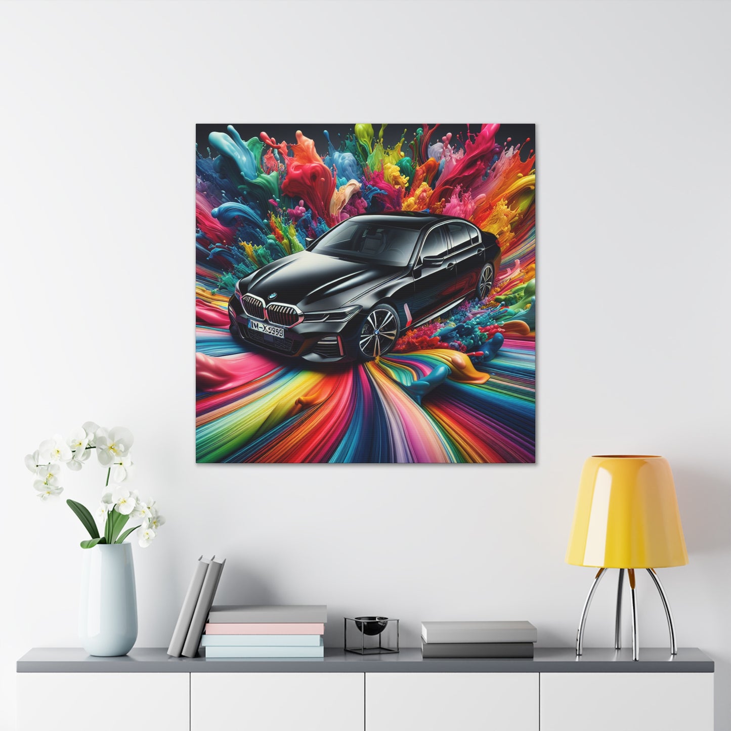 Luxury BMW Car Wall Art, Modern Canvas Painting, Automotive Decor, Unique Gift for Car Lovers and Enthusiasts, High-Quality Print