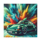 Classic Porsche 911 Art, Luxurious Vintage Car Wall Decor, Premium Quality Canva Painting, Perfect Gift for Car and Art Enthusiasts