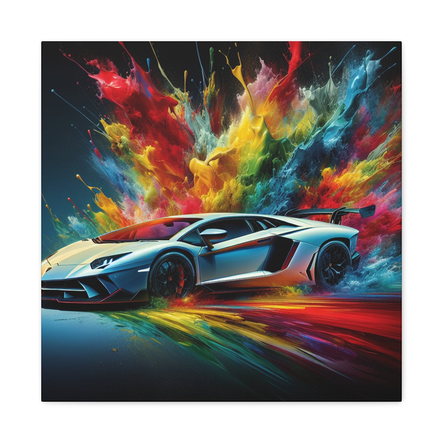 Luxury Lamborghini Aventador Wall Art Canva - Perfect for Car Enthusiasts and Home Decor - High-Quality Print