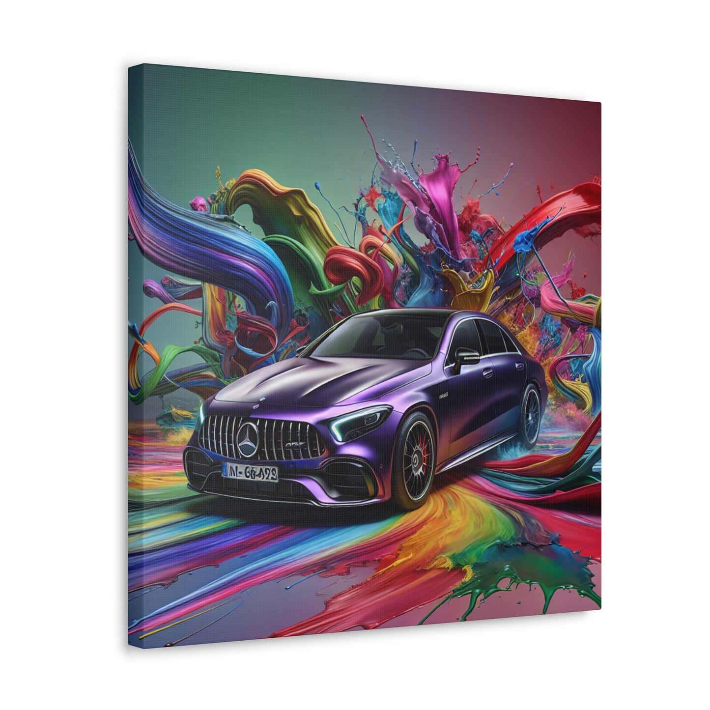 Mercedes AMG Wall Art, Luxury Car Canva Painting, Modern Wall Decor, Gift for Men, Automotive Enthusiast, Sports Car Artwork