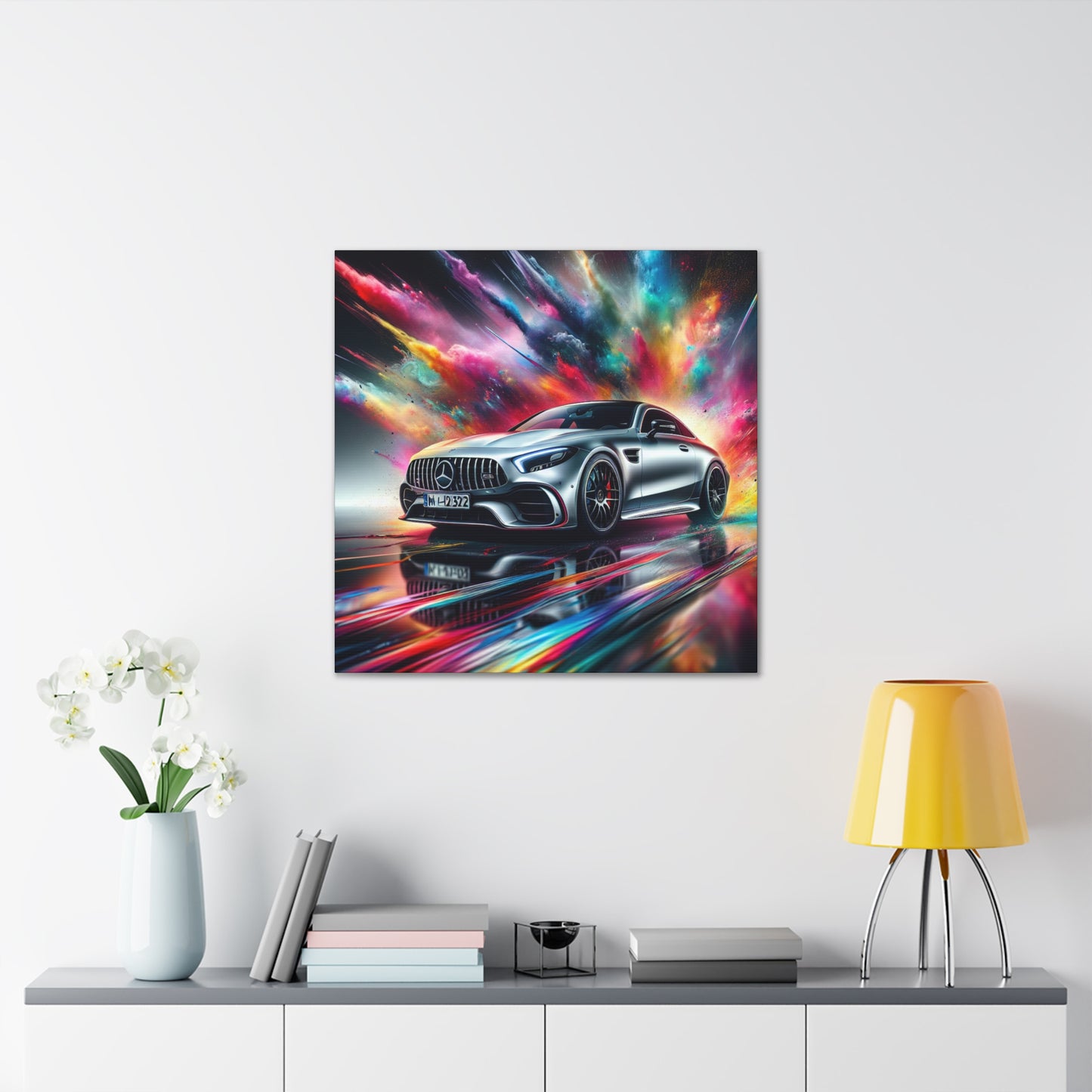 Mercedes AMG Wall Art Canva Painting, High Quality Home Decor, Ideal for Car Lovers and Enthusiasts