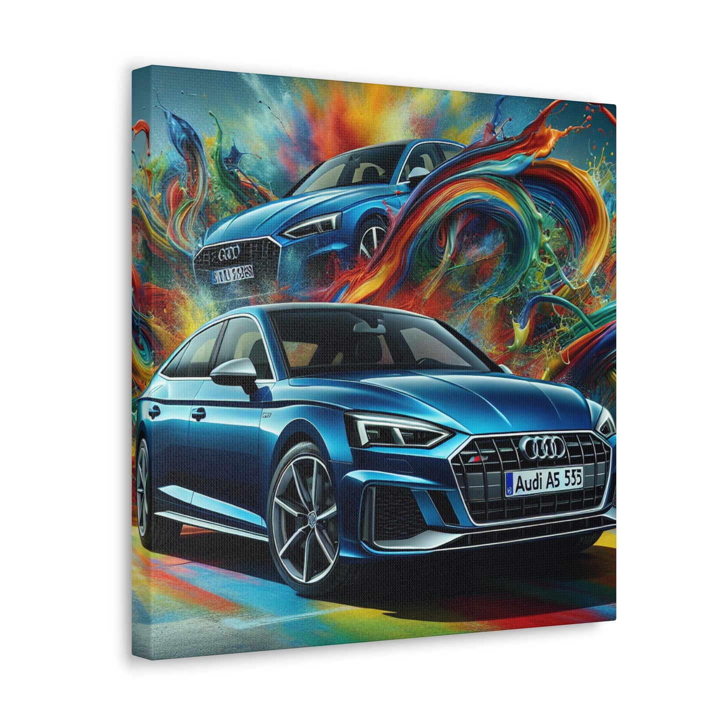 Audi A5 Canva Painting, Car Artwork, Luxury Vehicle Wall Decor, Modern Home Office Decoration, Unique Gift for Car Lovers, Collectors Item