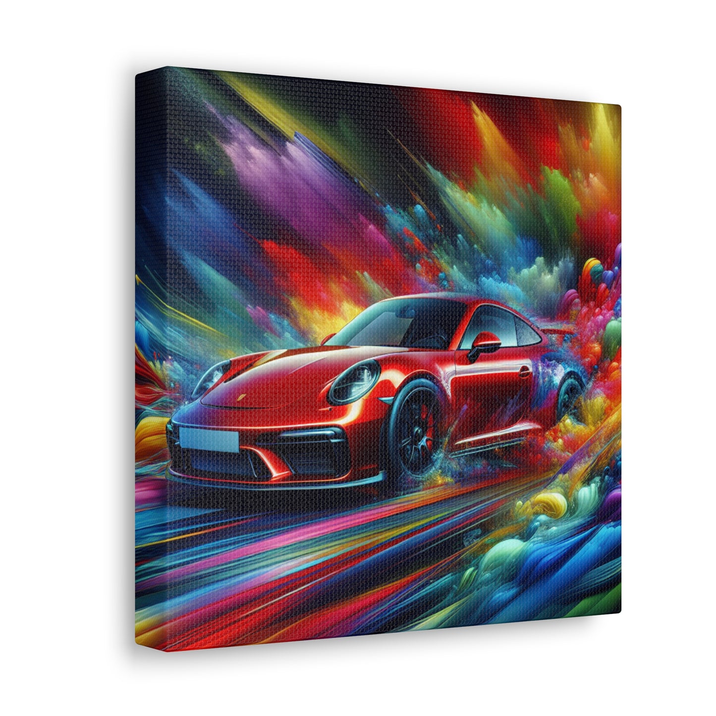 Porsche 911 Wall Art Canva - Luxury Car Painting, Automotive Home Decor, Framed Car enthusiast gift