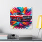 Dodge Charger Wall Art, Car Canva Painting, Automotive Decor, Unique Gift for Auto Enthusiast, Collector's Favorite, Muscle Car