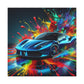 Ferrari Car Canva Painting, Luxury Sports Car Wall Decor, Unique Gift for Car Enthusiasts, High-quality Modern Home and Office Artwork