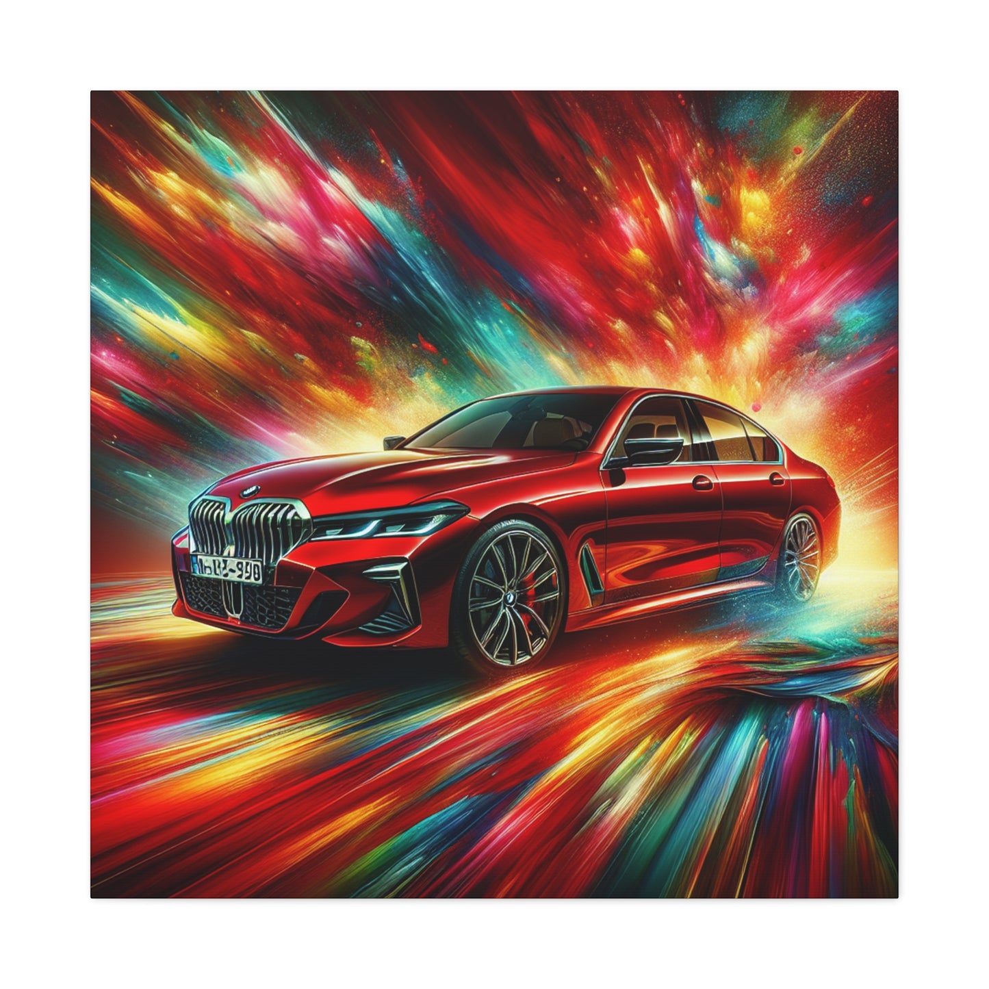 BMW Wall Art Canva Painting, Luxury Car Wall Decor, Automobile Home Decoration, Gift for Car Lovers, High Quality Canvas Print, Large Wall Art