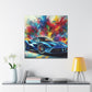 Luxury Ferrari Canva Painting - Unique Classic Car Artwork, Premium Wall Decor for Car Enthusiast, Exclusive Gift, Racing and Auto Lovers