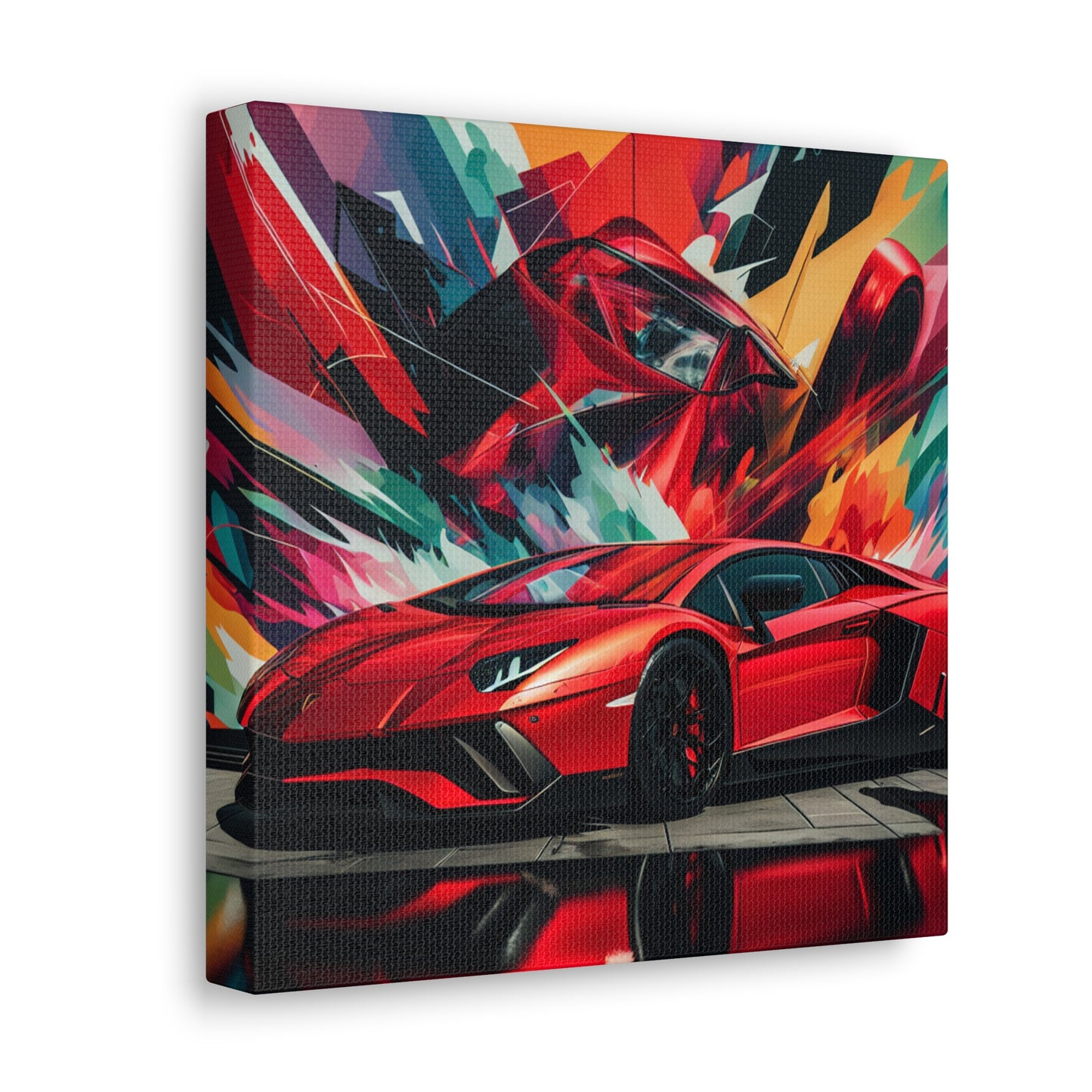 Lamborghini Aventador Canvas Art, Luxury Car Wall Decor, High Quality Print, Handmade Sports Car Painting, Exotic Supercar Gift for Men