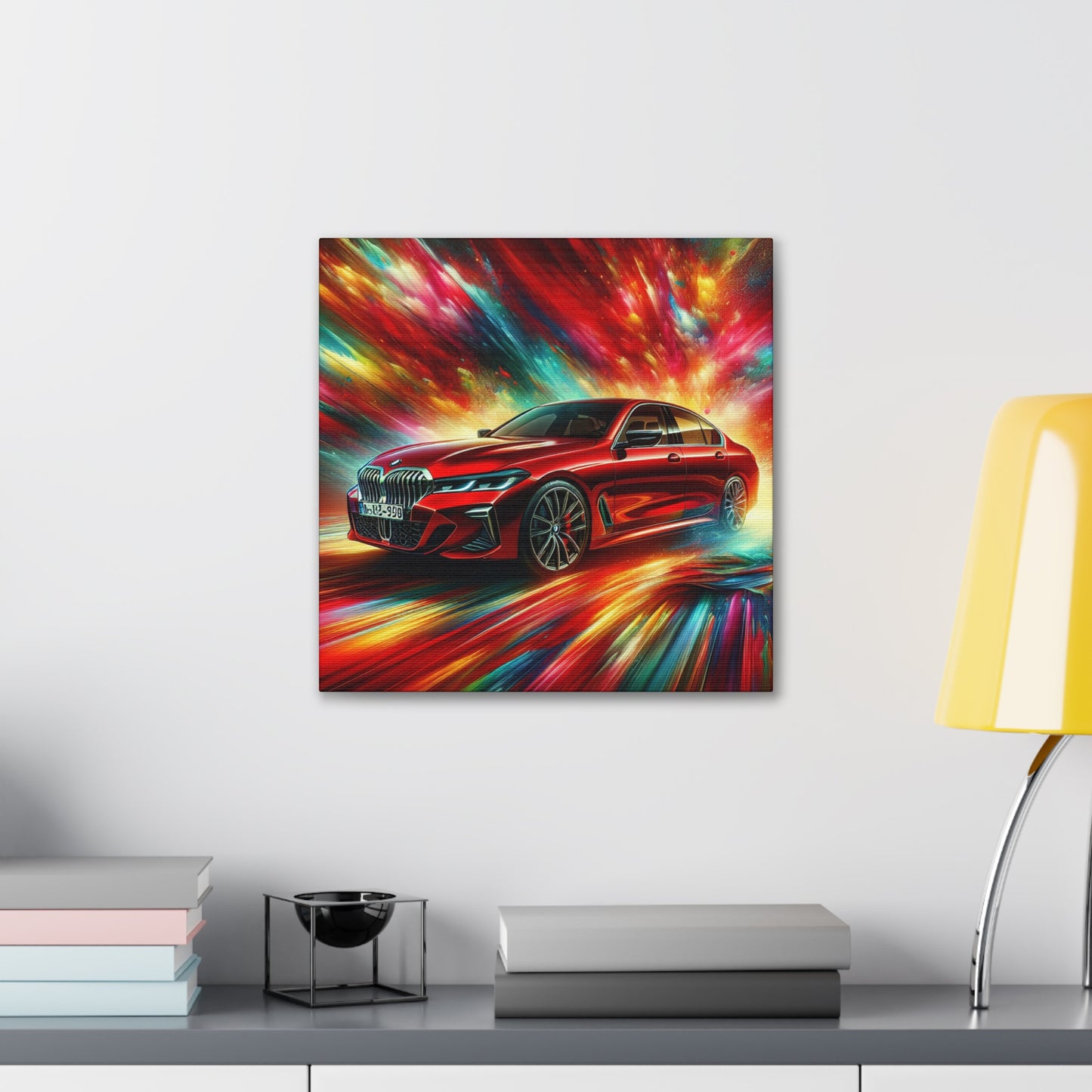 BMW Wall Art Canva Painting, Luxury Car Wall Decor, Automobile Home Decoration, Gift for Car Lovers, High Quality Canvas Print, Large Wall Art