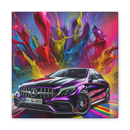 Mercedes AMG Wall Art Canva, Luxury Car Home Decor, Automotive Painting, High-Quality Print, Garage Decor, Car Enthusiast Gift